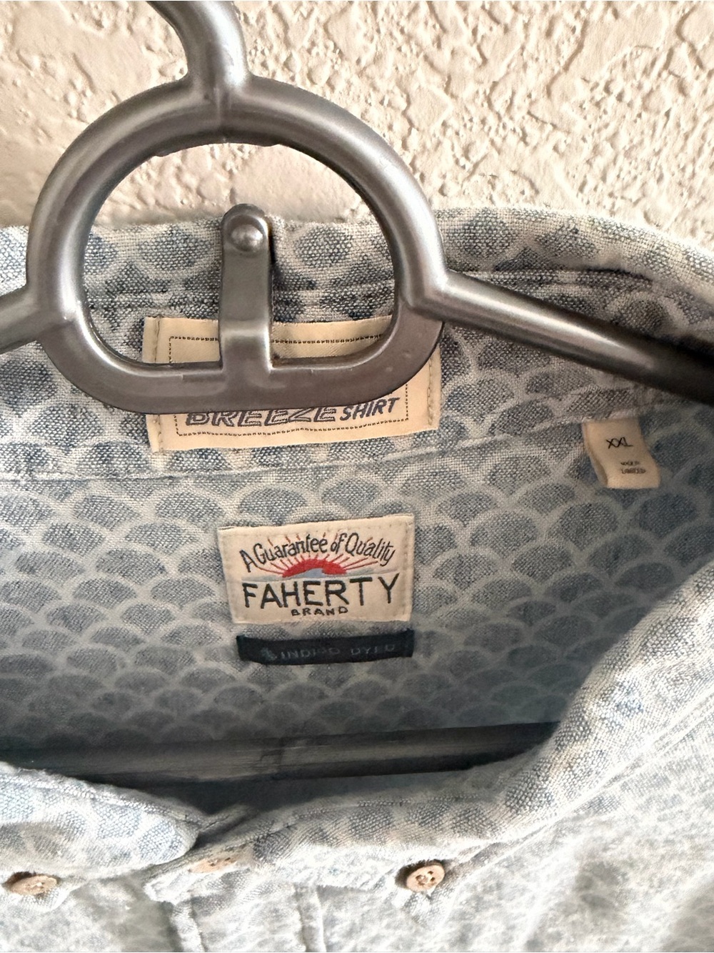 Faherty Light Blue Patterned Women's Bag